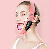 economico Apparecchi per la cura del viso-dispositivo di sollevamento facciale led fotone terapia viso dimagrante vibratore massaggiatore doppio mento v viso a forma di guancia cintura di sollevamento macchina