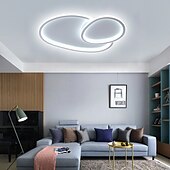お買い得  フラッシュマウント＆セミフラッシュマウント-led シーリング ライト幾何学的形状フラッシュ マウント ライト金属天井装飾照明器具、50 cm led シーリング ライト サークル ラウンド デザイン、家庭用 led 照明器具&amp;amp; オフィス 110-240v