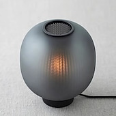 cheap Table&amp;Floor Lamp-The Bloom Table lamps Mini Glass Black White Desk Lamp