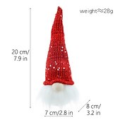 billige Dekorative lys-julelys dekorasjoner med led lys håndlaget tomte plysj nisse bedårende jule nisse ornament ferie hengt eller plassert dekorasjoner