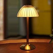 economico Lampade da tavolo-Lampada da tavolo a led ricaricabile bar ristorante vintage con porta di ricarica usb per illuminazione dimmer camera da letto
