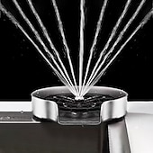 billiga Kökskranar-glassköljare för diskbänk, koppbricka i rostfritt stål för diskho, glasbricka för diskho, kopprengörare för diskbänk, metallbricka, tillbehör till diskbänk