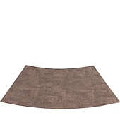 abordables Plaidemats &amp; Coasters &amp; Trivets-Manteles individuales de piel sintética para mesa redonda, 1 unidad, manteles individuales con forma de cuña, manteles redondos resistentes al calor para mesa de comedor, manteles impermeables de PU