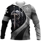 abordables Sudaderas con capucha para hombre-Wishine sudaderas con capucha unisex impresión digital 3d película de terror payaso sudadera pulóver top negro xl tops de calavera