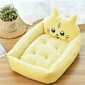 economico Lettini e coperte per cani-cuccia per cani calda in inverno cani grandi e piccoli cartone animato rosso cuccia per animali cuccia per cani stuoia per cani cuccia per gatti forniture per animali domestici