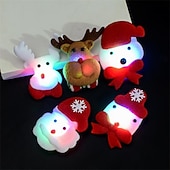 お買い得  デコレーション＆ナイトライト-4個のLEDライトアップクリスマスグロースティックとヘッドバンド、子供と大人のパーティーの記念品、クリスマスと誕生日のギフト