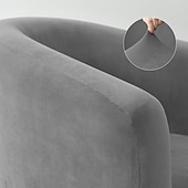 economico COPERTURA PRODURA E COPERCHIO SENZA ARGINE-copripoltrona in velluto, copripoltrona elasticizzato morbido rosso bordeaux per soggiorno e camera da letto, copripoltrona lavabile e sfoderabile, copripoltrona per arredamento casa