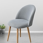 cheap Dining Chair Cover-Stretch Dining Chair Cover Green Chair Seat Slipcover Velvet Elastic For Dining Party Hotel Wedding Soft Washable