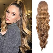 abordables Coletas-Coletas Clásico / sintético / Garra de oso / clip de mandíbula Pelo sintético Pedazo de cabello La extensión del pelo Rizado Larga Fiesta / Ropa Cotidiana / Fiesta y Noche