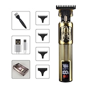 Χαμηλού Κόστους Ξύρισμα &amp; Αποτρίχωση-t9 usb ηλεκτρική μηχανή κοπής μαλλιών επαγγελματική ξυριστική μηχανή ανδρικής ξυριστικής μηχανής νέα επαναφορτιζόμενη κουρευτική για γένια εργαλεία κοπής κουρέων