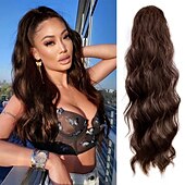 abordables Coletas-Coletas Clásico / sintético / Garra de oso / clip de mandíbula Pelo sintético Pedazo de cabello La extensión del pelo Rizado Larga Fiesta / Ropa Cotidiana / Fiesta y Noche
