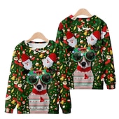 abordables Sudaderas y sudaderas con capucha divertidas-Animales Baile de Máscaras Pullover Sudadera navideña divertida Impresión 3D Para Pareja Hombre Mujer Adulto Navidad Nochebuena Fiesta Navidad