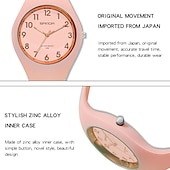 cheap Quartz Watches-SANDA  Womens Watches Casual Fashion Quartz Watch Waterproof Drop Resistant HD Digital Scale Display Women Clock 6056
