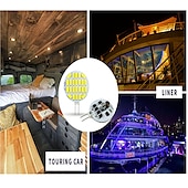 abordables Ampoules LED type maïs-10 pièces led bi broches lumières 24led ac/dc12v-36v courant constant large tension maïs lumières led bi-pin lumières g4 pin 5730 smd perles fenêtre armoire lampe ménage intérieur lampe lampe