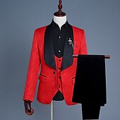 halpa Asusteet-1920-luku Slim Fit Kolmiosainen puku Hartiahuivikäänne Suuri Gatsby Herrasmies Gangsteri Jakardi Miesten Joulu Karnevaali Naamiaiset Häät Juhla Tanssiaiset Aikuisten Takki Liivi Housut