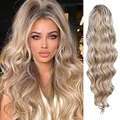 abordables Coletas-Coletas Clásico / sintético / Garra de oso / clip de mandíbula Pelo sintético Pedazo de cabello La extensión del pelo Rizado Larga Fiesta / Ropa Cotidiana / Fiesta y Noche