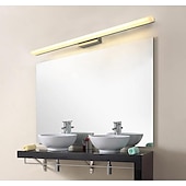 billige Vanity-lamper-servantlys led speil frontlampe vanntett ip20 led baderomslys over speil veggbelysningsarmaturer for bad soverom stue skap 110-240v