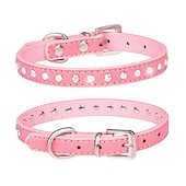 abordables Colliers, harnais et laisses pour chiens-Chien Chat Colliers Ajustable Portable Durable Extérieur Marche Strass