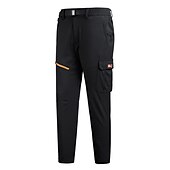 preiswerte Unterteile-Herren Wasserdichte Wanderhose Fleece-gefütterte Hose Softshellhosen Winter Außen Regular Fit warm Fleece-Futter Abnehmbares Vlies Atmungsaktiv Hosen / Regenhose Unten Dunkelgrau Schwarz / Orange