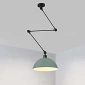 preiswerte Pendelleuchte-LED-Pendelleuchte, Macaron-Pole, Kipphebel-Kronleuchter, 30 cm, 3000 K, E27, 1-flammig, moderner Langarm-Strahler, Pendelleuchte, Bar, Loft, Restaurant (inklusive Leuchtmittel)