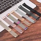 billiga Fitbit klockband-Smart Watch-band Kompatibel med Fitbit Charge 5 Rostfritt stål Smart klocka Rem Elastisk Magnetlås Milanesisk loop Ersättning Armband