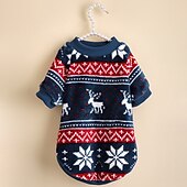 abordables Vêtements &amp; accessoires-Chien Chat Sweat-shirt Mode Soirée Hiver Chaud Respirable Doux Lavable Confortable Soirée Noël Casual Quotidien Festival Vêtements pour chiens for Bichon Frisé Loulou de Poméranie Bébé Animal