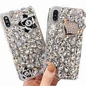 baratos Capa Samsung-telefone Capinha Para Samsung Galaxy S24 S23 S22 S21 S20 Plus Ultra A54 A34 A14 A73 A53 A33 nota 20 10 S25 Ultra Capa traseira Bling Com Strass Anti-poeira Animal diamante de cristal TPU
