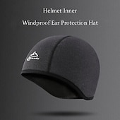 cheap Cycling Hats, Caps &amp; Bandanas-REXCHI Cycling Cap  Bike Cap Skull Caps Cap Helmet Liner Stripes Warm Cycling Breathable Soft Stretchy Bike / Cycling Black Dark Grey Grey Fleece Winter for Men&#039;s Unisex Adults&#039; Mountain Bike / MTB