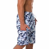 baratos shorts de natação masculinos-Homens Bermuda de Surf Shorts de Natação Calção Justo de Natação Shorts de verão Bermudas Com Cordão com forro de malha Cintura elástica Impressão 3D oceano Respirável Secagem Rápida Comprimento do