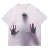 abordables T-shirts 3D-Homme Dessin animé Impressions Graphiques T-shirt Manche Courte T-shirt Impression 3D Col ras du cou Chemise Sports Designer Occasionnel Extérieur Rue Quotidien Blanc + Gris clair Rose Claire Bleu Été