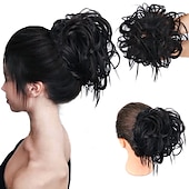 abordables Chignons-ébouriffé chignon désordonné chignon postiche extension de cheveux queue de cheval avec élastique élastique chignon queue de cheval postiche extensions de cheveux synthétiques chouchous queue de