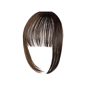 abordables Franges-Clip dans la frange extensions de cheveux frange naturelle clip sur le devant frange vaporeuse soignée temple une pièce accessoire de postiche pour les femmes