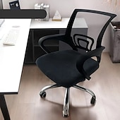 preiswerte Bürostuhlbezug-Bezug für Computer-Bürostuhl Stretch drehbar Gaming-Sitz Schonbezug Jacquard grau grün blau khaki Uni einfarbig weich strapazierfähig waschbar