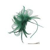 levne Fascinátory a klobouky-fascinators kentucky derby klobouk pokrývka hlavy organza polyester / polyamid kbelík klobouk párty / večer dovolená koktejl královský astcot vintage styl elegantní s nášivkami z peří pokrývka hlavy