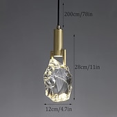 cheap Island Lights-28cm LED Pendant Light Geometric Shapes Island Light Metal Artistic Style Vintage Style Modern Style Artistic Nordic Style 85-265V