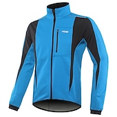 baratos Jaquetas e Gilets para homens-Arsuxeo Homens Jaqueta para Ciclismo Jaqueta Corta-Vento Casaco de lã Inverno Térmico / Quente A Prova de Vento Forro de Velocino Respirável Moto Jaqueta Ciclismo de Montanha Ciclismo de Estrada