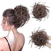 abordables Chignons-ébouriffé chignon désordonné chignon postiche extension de cheveux queue de cheval avec élastique élastique chignon queue de cheval postiche extensions de cheveux synthétiques chouchous queue de