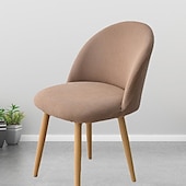 cheap Dining Chair Cover-Stretch Dining Chair Cover Green Chair Seat Slipcover Velvet Elastic For Dining Party Hotel Wedding Soft Washable