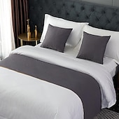 cheap Bedding Accessories-Bed Runner Bed Scarf, Decorative Bed Scarf for Home Hotel Bedspreads Scarves Protection Modern Solid Bed Runner for Foot of Bed Home Bedroom Bedding Decoration