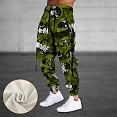 お買い得  スウェットパンツ-男性用 スウェットパンツ ジョガー ズボン ドローストリング サイドポケット 弾性ウエスト グラフィック 履き心地よい 高通気性 スポーツ・アウトドア カジュアル 日常 コットン混 テリー ストリートファッション デザイナー ルビーレッド ブルー マイクロエラスティック