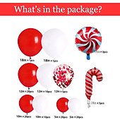 economico i migliori regali di natale-decorazione festa a tema natalizio palloncino pacchetto fai da te ghirlanda arco bastoncino di zucchero palloncino in alluminio