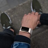 billiga Fitbit klockband-Smart Watch-band Kompatibel med Fitbit Charge 5 Rostfritt stål Smart klocka Rem Elastisk Magnetlås Milanesisk loop Ersättning Armband