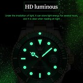 economico Orologi al quarzo-OLEVS Orologi Al Quarzo da Uomo Top Brand Lusso Business Impermeabile Luminosa Grande Cassa Orologi da Polso Sportivi in Acciaio Inossidabile