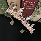 economico Fasce e corone-Bambino Da ragazza Accessori per capelli Attivo Dolce Esterno Regali di Natale Tinta unita Metallo Metallizzato Rosa Rosso