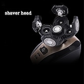 cheap Shaving &amp; Hair Removal-5 In 1 4D Men&#039;s Rechargeable Bald Head Electric Shaver 5 Floating Heads Beard Nose Ear Hair Trimmer Razor Clipper Facial Brush