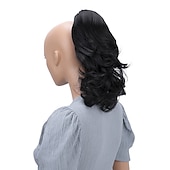 Χαμηλού Κόστους Αλογορουρές-hairpiece extensions ponytail ογκώδη κυματιστό ξανθό μείγμα h136