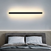 olcso Beltéri falilámpák-led fali lámpák hosszú csík modern beltéri fém fali lámpák tükör világítás falikarok meleg hideg fehér 3000/6000k 1500lm akril hálószoba fali lámpák