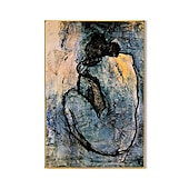 olcso Híres festmények-kézzel készített olajfestmény vászon fali művészet dekoráció portré meztelen lány háta lakberendezéshez hengerelt keret nélküli feszítetlen festmény