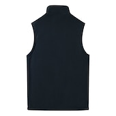 levne Gilety-Pánské Fleecová vesta Teddy Coat Kamizelka Polární flís Vesta Venkovní Jdeme ven Šik ven Na běžné nošení Podzim Zima Kapsy Kostka Polyester Větruvzdorné Zahřívací Pevná barva Zip Stojáček Běžný Čern