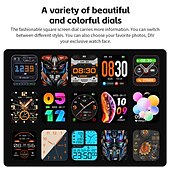 Χαμηλού Κόστους Smartwatch-LOKMAT OCEAN PRO Εξυπνο ρολόι 1.85 inch Έξυπνο ρολόι Bluetooth Βηματόμετρο Υπενθύμιση Κλήσης Παρακολούθηση Ύπνου Συμβατό με Android iOS Γυναικεία Άντρες Μεγάλη Αναμονή Αδιάβροχη Έλεγχος Μέσων IP68